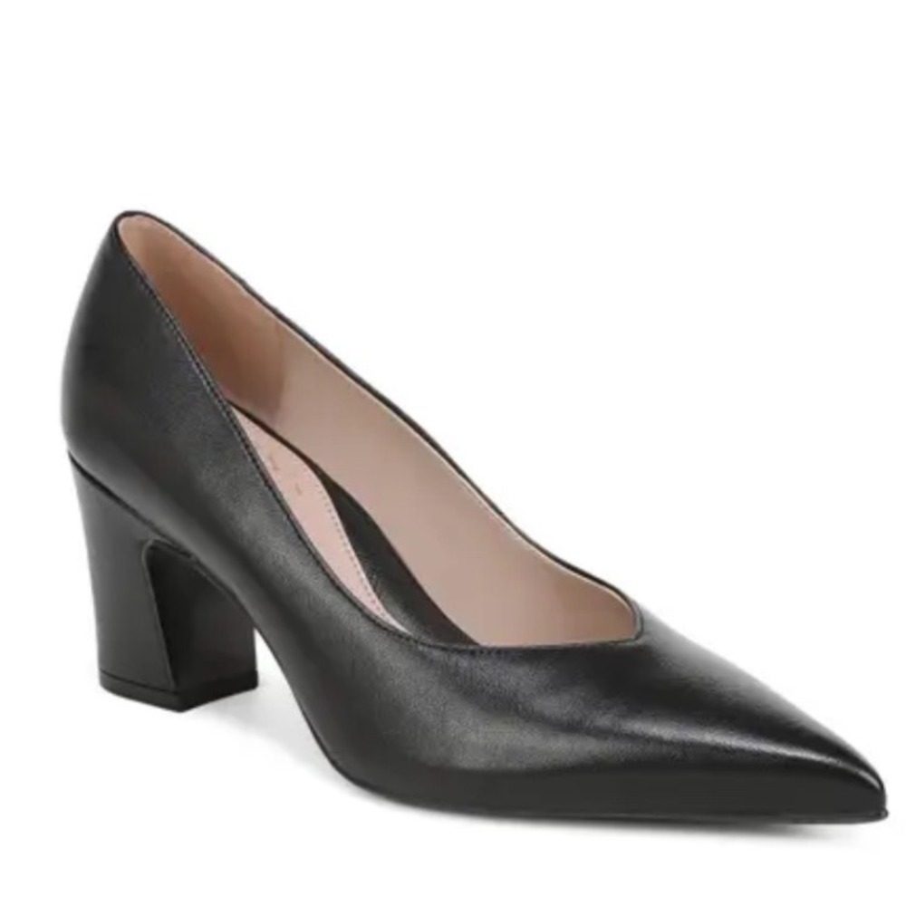 Naturalizer Vintage Y2K Mali Black Leather Pointed Toe Pumps Women's Size 6M